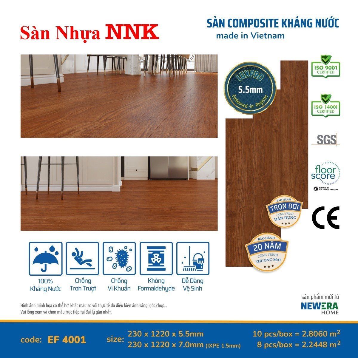 Sàn nhựa hèm khóa Floor bình dương